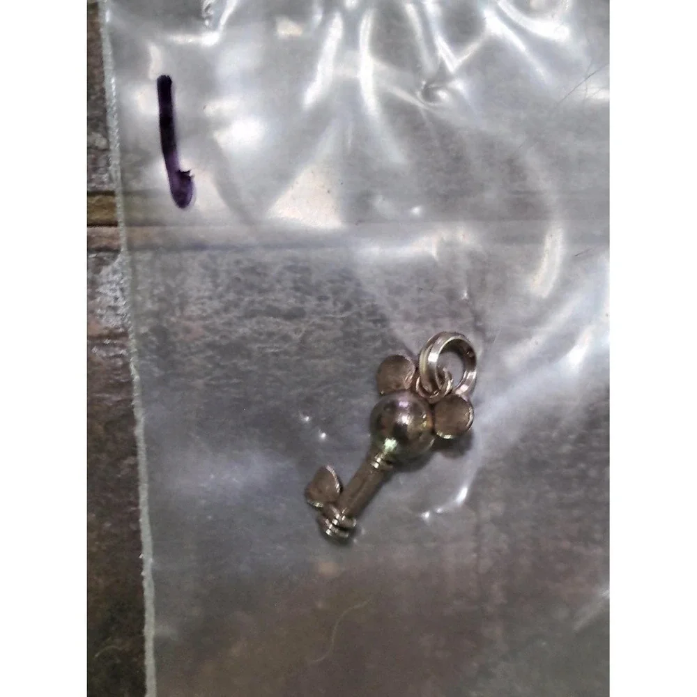charm pendant Mickey Mouse / ears key Silver 925 vintage